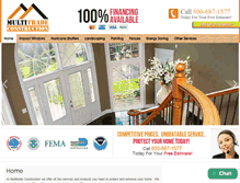 Tablet Screenshot of multitradeconst.com